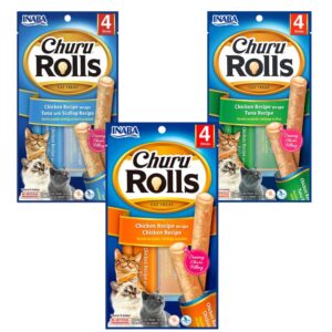 CHURU ROLLS POLLO 4 TUBOS << GATO