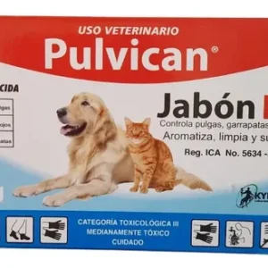 PULVICAN JABÓN EP 90 GR << GATO-PERRO