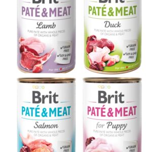BRIT PATÉ AND MEAT 400 GR << PERRO